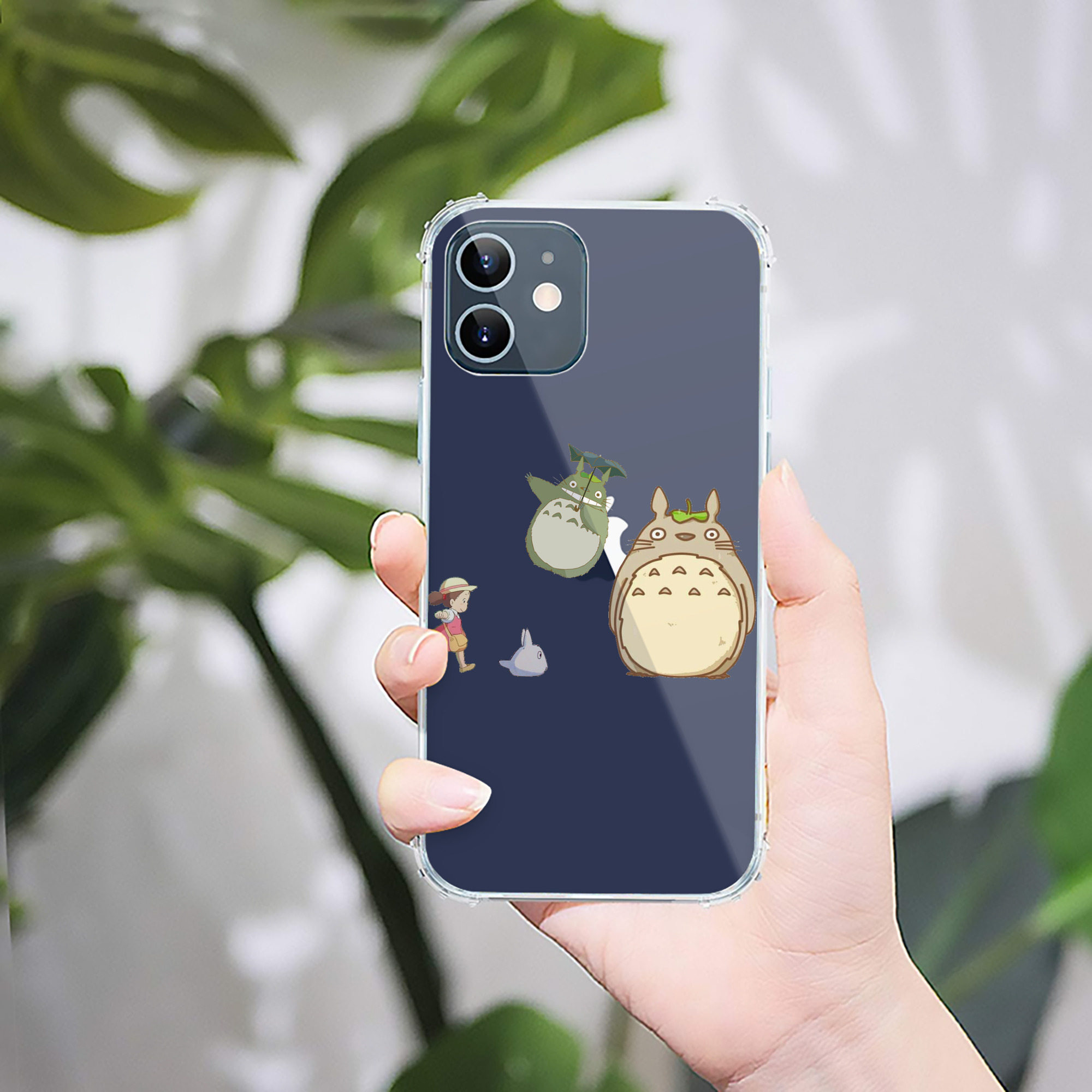 （画像用） となりのトトロ 草壁メイ 草壁サツキ My Neighbor Totoro Satsuki Kusakabe Mei Kusakabe 【iPhone 12シリーズ対応】透明スマホケース（クリアソフトケース）